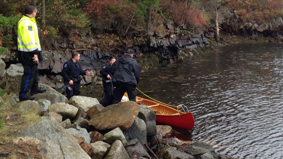Suspect tries to flee Halifax police in a canoe