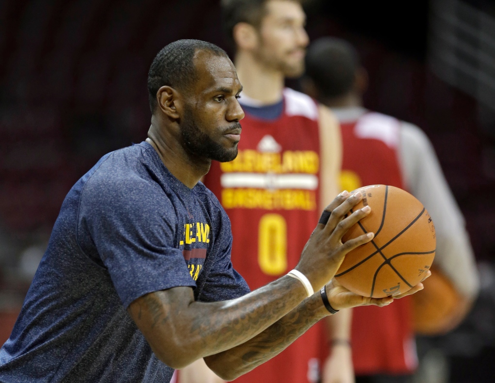 Cleveland Cavaliers' LeBron James coming home