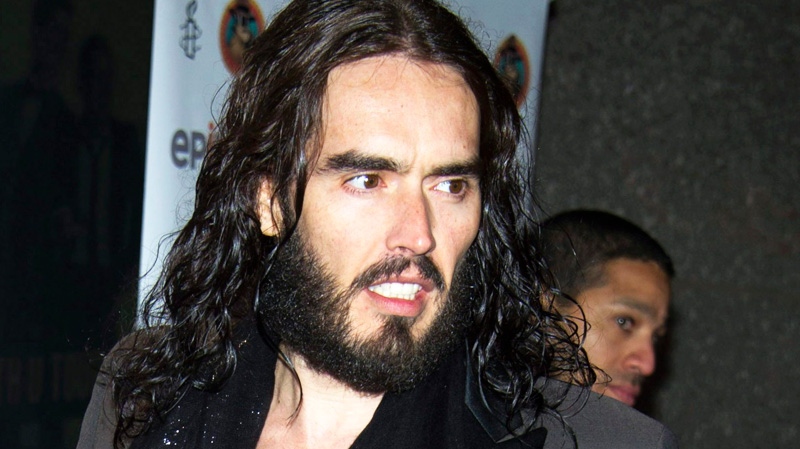Russell Brand arrives to Amnesty International's 'Secret Policeman's Ball' in New York, Sunday, March 4, 2012. (AP / Charles Sykes)