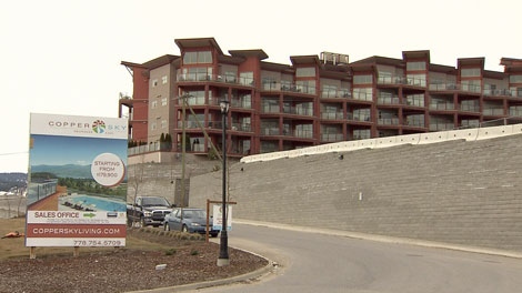 A West Kelowna condominium development that is the subject of a foreclosure sale is shown on March 14, 2012. (CTV)