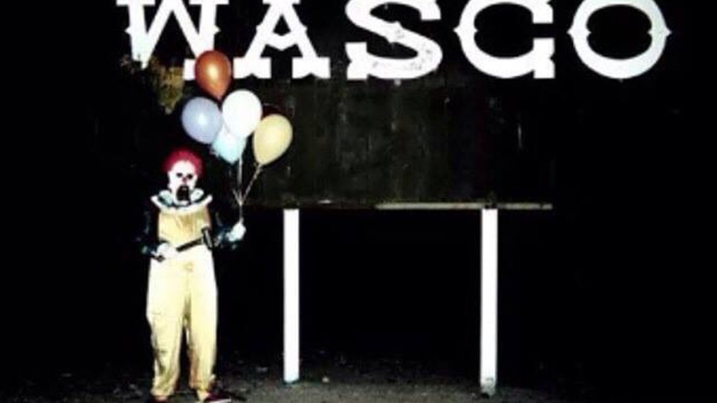 Wasco scary clown