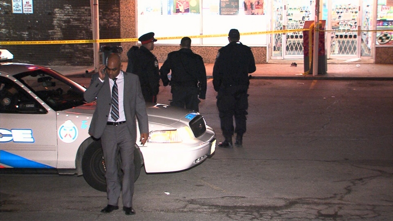 The scene were Jamal Roache, 26, was shot in the Keele Street and Sheppard Avenue area on Thursday, Oct. 30, 2014. 