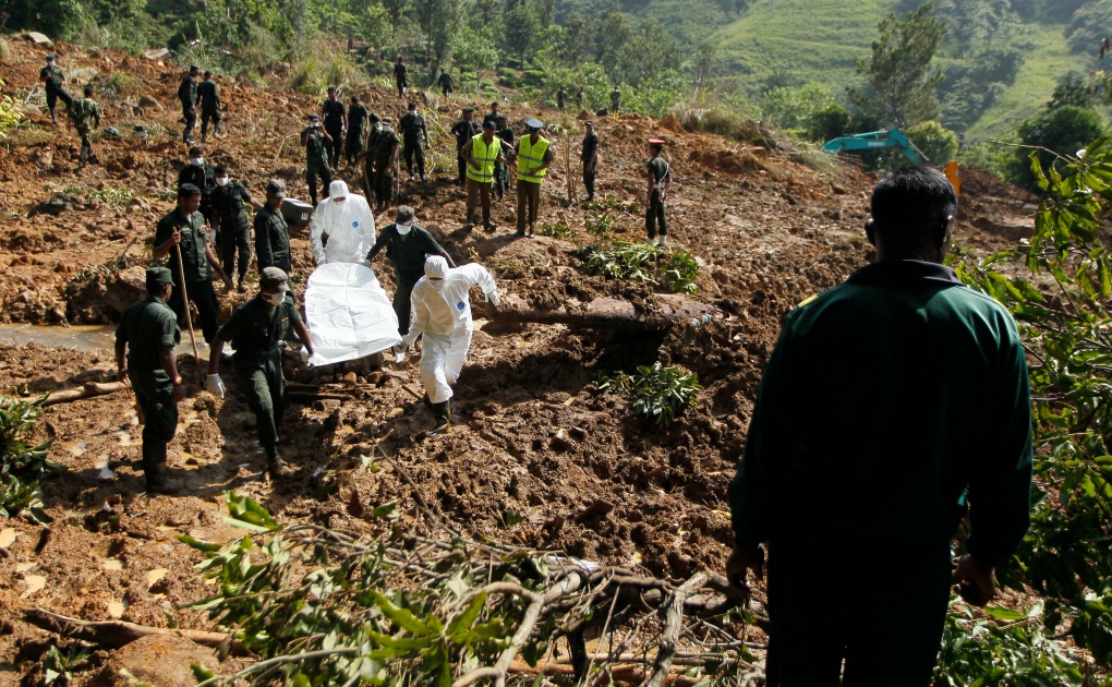 Victims of Sri Lanka mudslide
