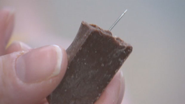 Needle found in Halloween chocolate