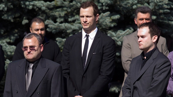 Ottawa Senators forward Jason Spezza was a pallbearer at Nik Zoricic's funeral Monday.