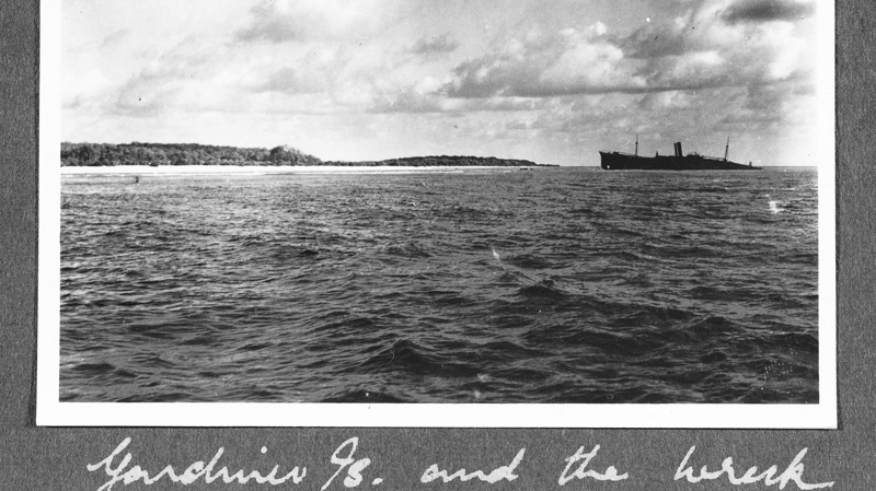 This image that was displayed at a U.S. State Department news conference on Tuesday, March 20, 2012, may provide a new clue in one of the 20th century's most enduring mysteries and could soon help uncover the fate of American aviator Amelia Earhart, who went missing without a trace over the South Pacific 75 years ago, investigators said. (The International Group for Historic Aircraft Recovery)