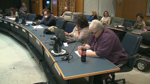 Toronto school trustees are looking at layoffs in order to balance a budget shortfall on Wednesday, March 21, 2012.