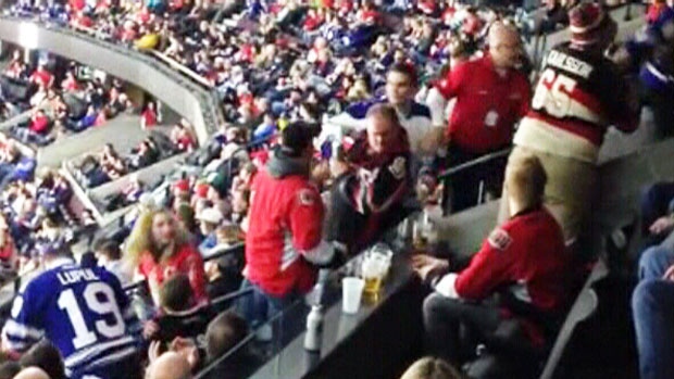 Toronto Maple Leafs fans have a brawl in the stands - Washington Times
