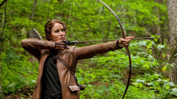 Jennifer Lawrence portrays Katniss Everdeen in a scene from Alliance Films' 'The Hunger Games.'