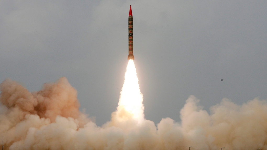 Pakistan-made Shaheen-II, or Hatf VI, missile