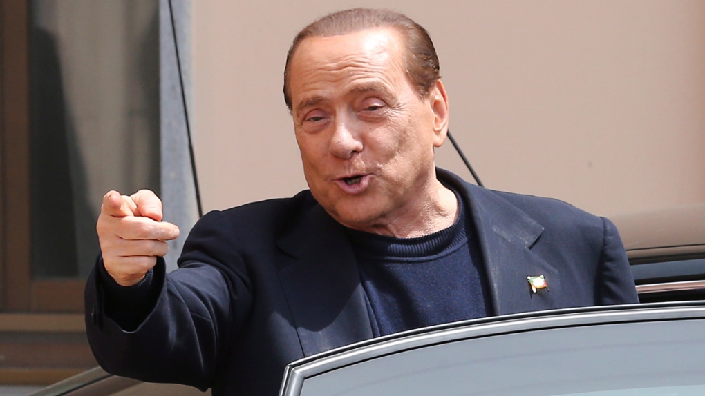 Silvio Berlusconi near Milan, Italy