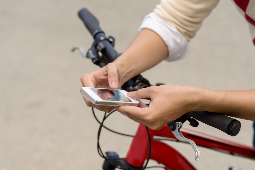 Texting and biking