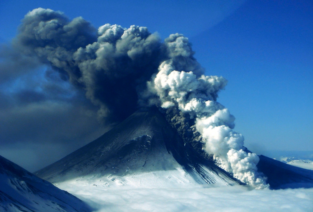 Pavlof volcano erupts in Alaska