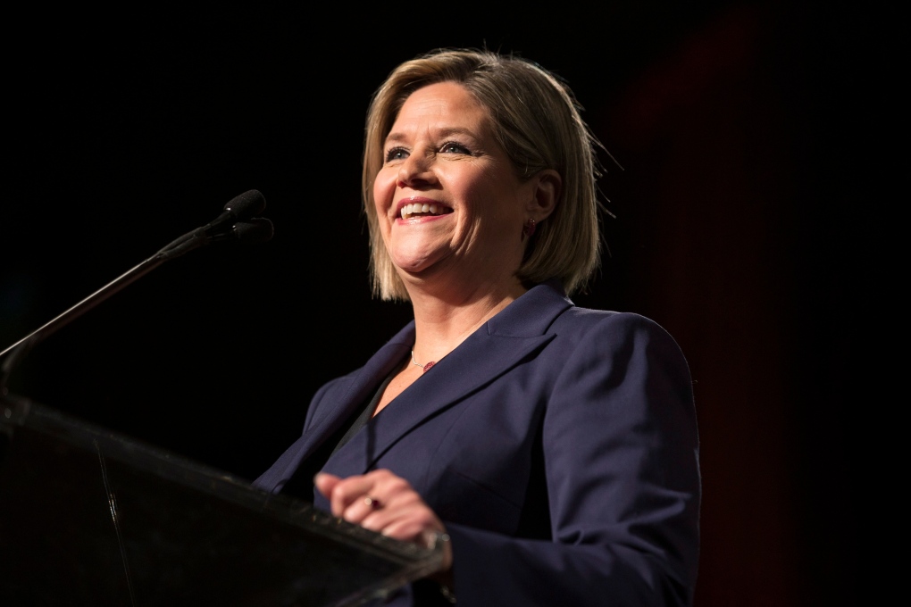Andrea Horwath at party convention
