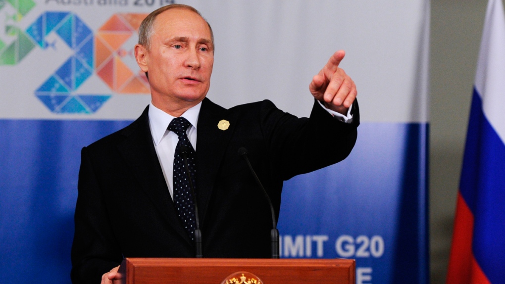 Russian President Vladimir Putin in Brisbane