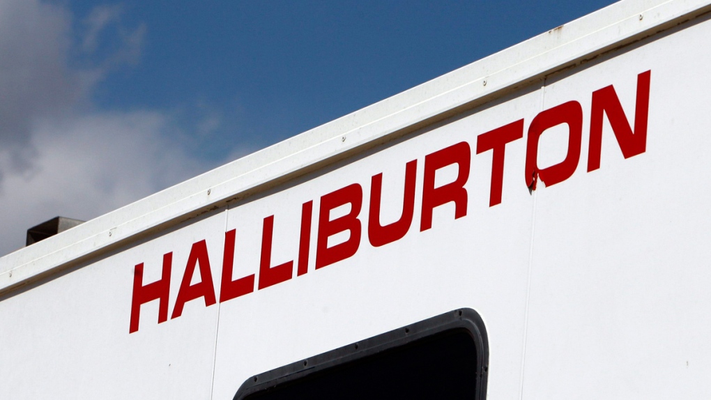 Halliburton sign in Rulison, Colo.