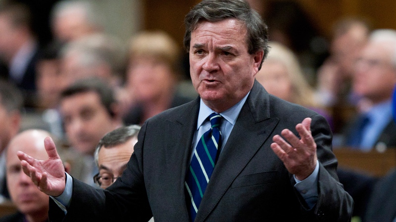 Minister of Finance Jim Flaherty responds to a question during Question Period in the House of Commons in Ottawa, Monday March 26, 2012.