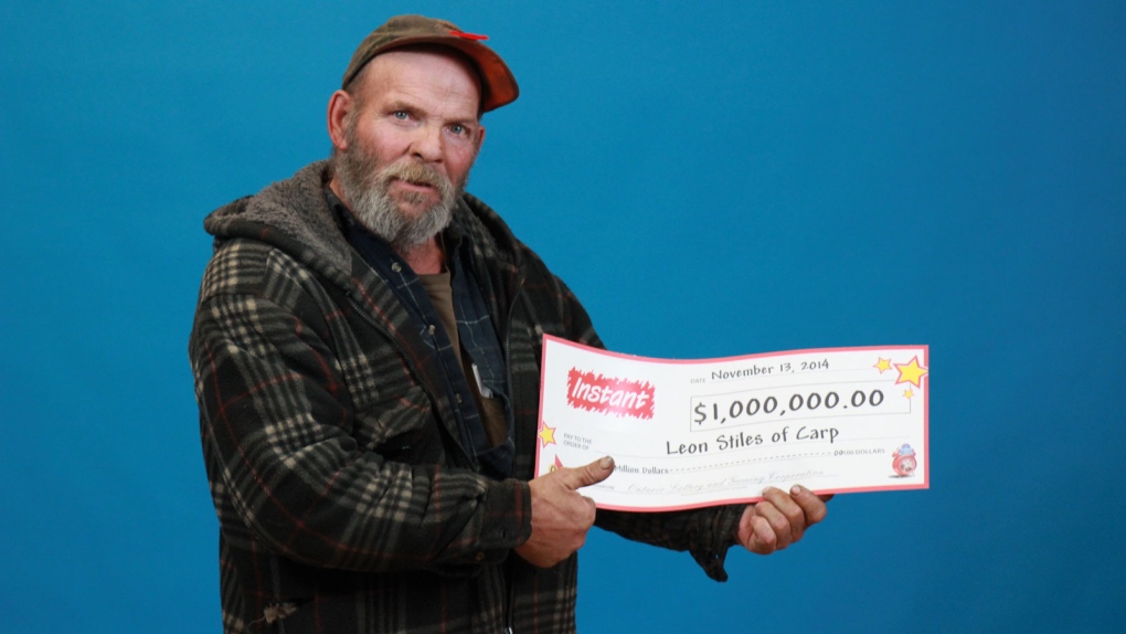Lottery winner Leon Stiles