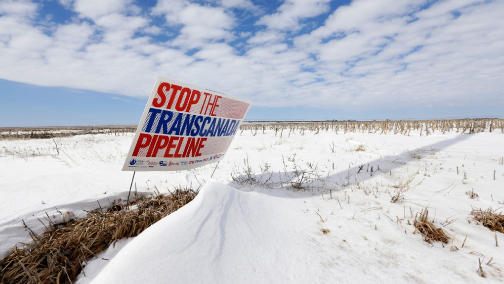 'Stop the Transcanada Pipeline' sign in Nebraska