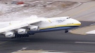 The largest airplane ever built took off from Toronto’s Pearson International Airport Wednesday, Nov. 19, 2014. 