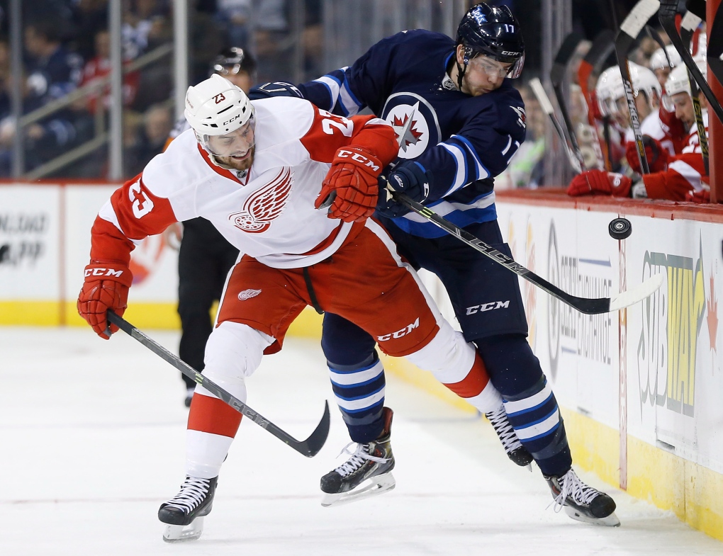 Winnipeg Jets and Detroit Red Wings
