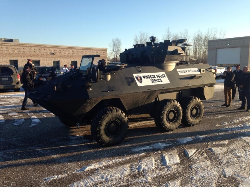 Windsor police show off their Tactical Rescue Vehicle in Windsor, Ont., Friday, Nov.21, 2014. (Chris Campbell / CTV Windsor)