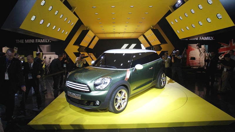 The Mini Paceman concept is unveiled at the North American International Auto Show in Detroit, Monday, Jan. 10, 2011. (AP / Carlos Osorio)