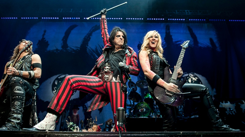 Alice Cooper delivered a performance focusing on wedging its tongue in its cheek Friday night at Rogers Arena. Nov. 22, 2014. (Anil Sharma/CTV)