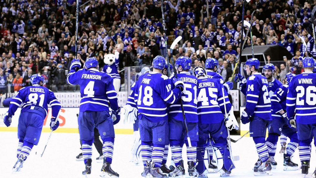 Maple Leafs salute