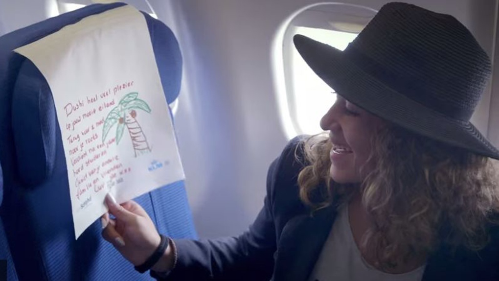 KLM stunt brings passengers to tears