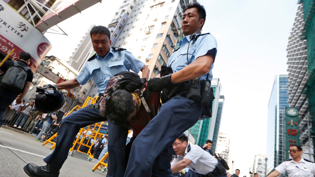 Hong Kong police make arrests