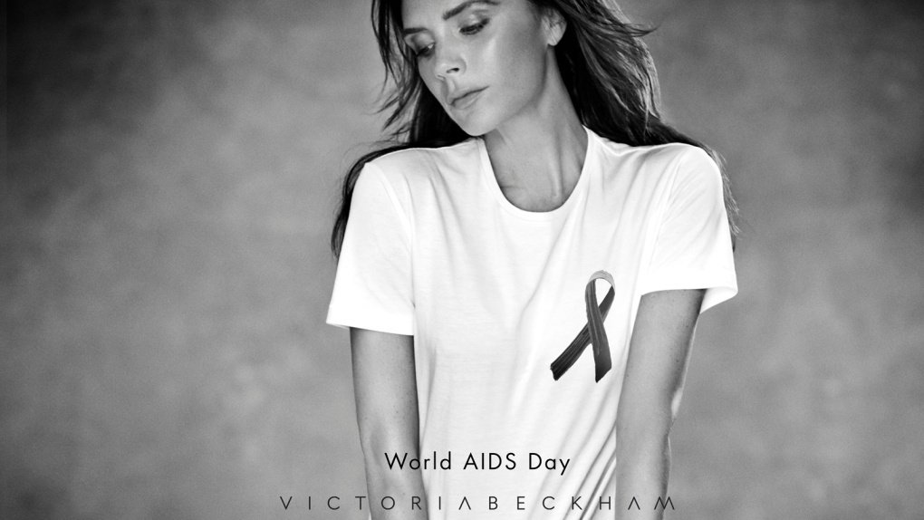 Victoria Beckham Reveals T Shirt Design For World Aids Day Ctv News