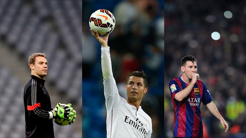 Ballon d'Or nominees for 2014
