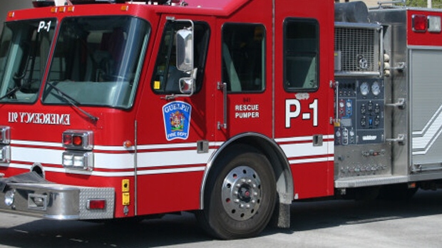 A Guelph firetruck is seen in this undated photo. (CTV News Kitchener)
