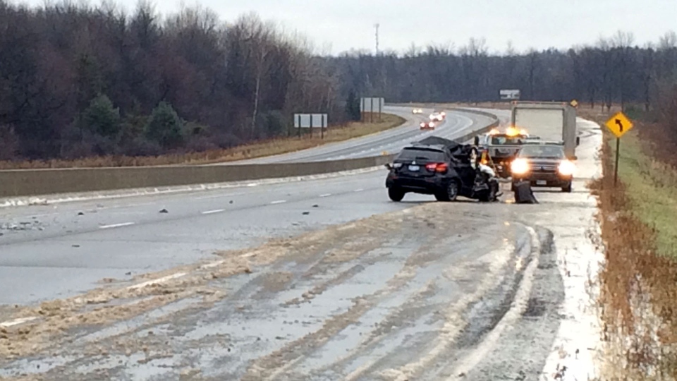 Highway 401 fatal crash at Brockville