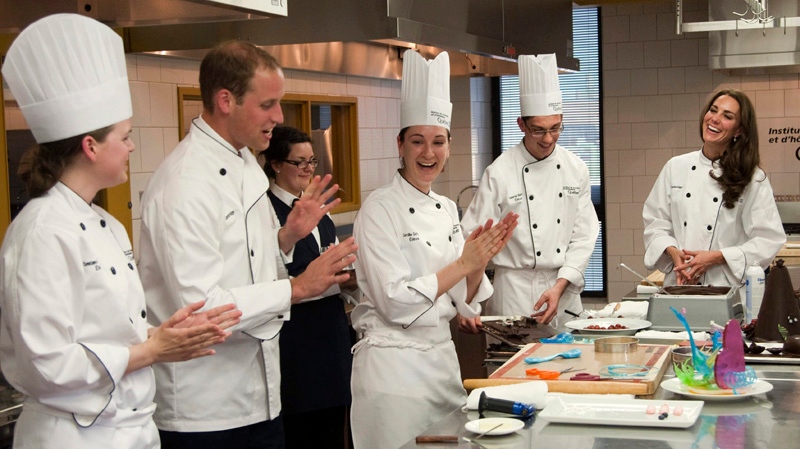 Prince William and the Duchess of Cambridge took a lesson at the Quebec Tourism and Hotel Institute in 2011. Such institutes need to pump out more chefs, according to local restauranteurs. (THE CANADIAN PRESS/Ryan Remiorz)
