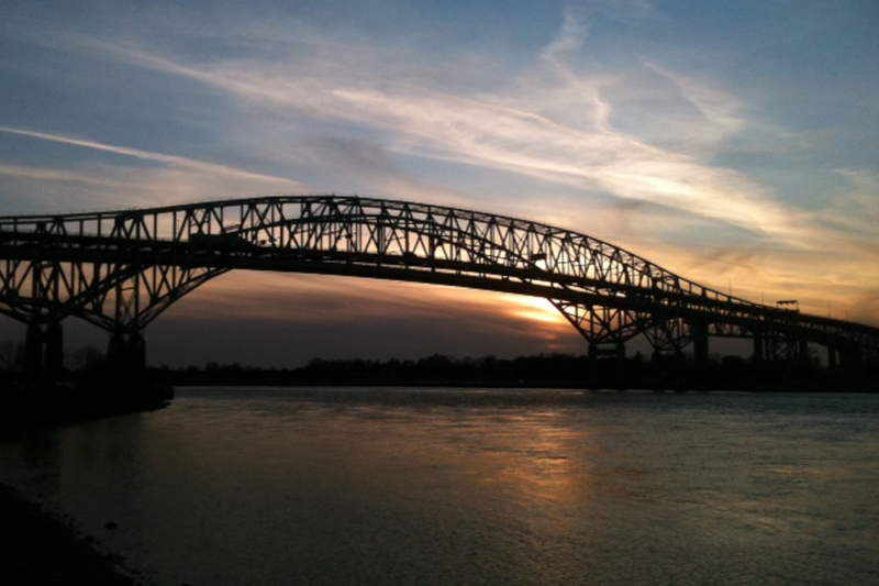 The Blue Water Bridge in Sarnia, Ont. (David Pettit / CTV News)