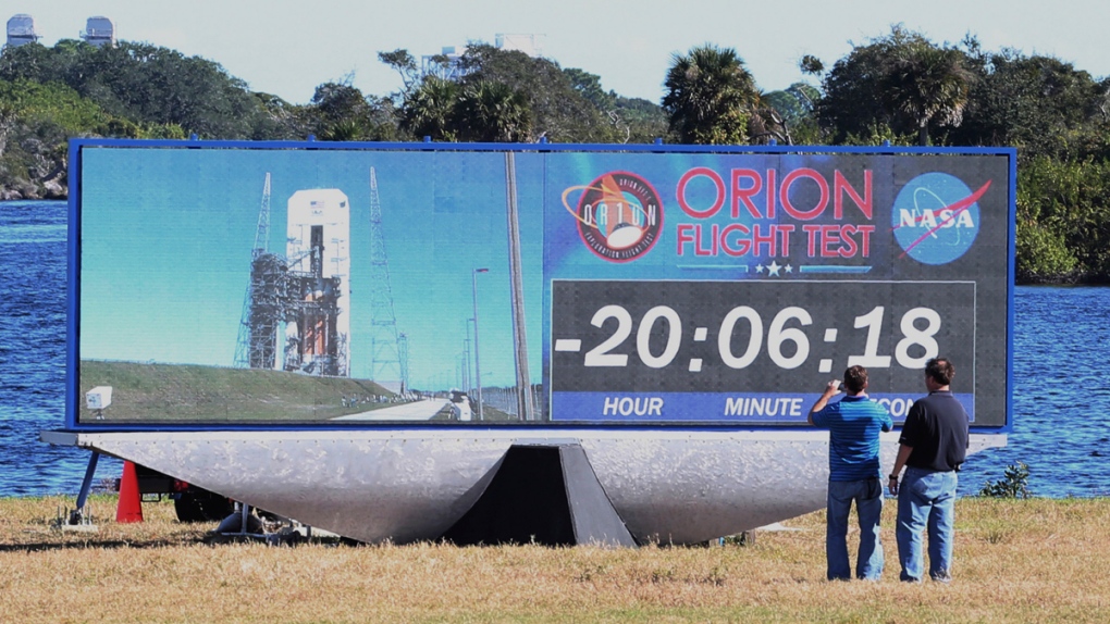 NASA's new countdown clock, Kennedy Space Center