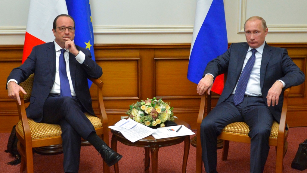 Hollande meets Putin