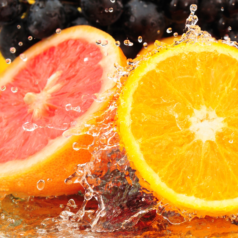 Citrus fruits - orange, grapefruit