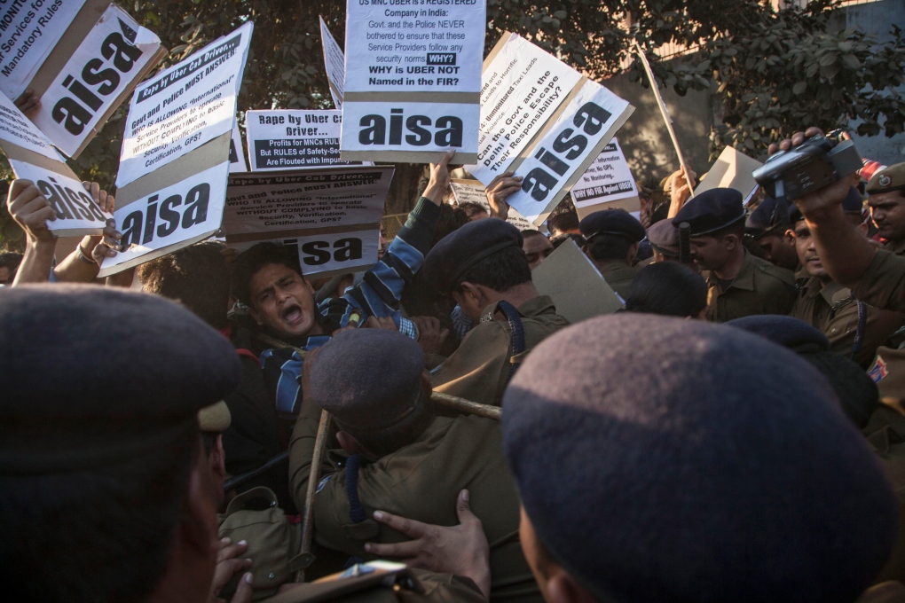 Protests over alleged rape by Indian Uber driver