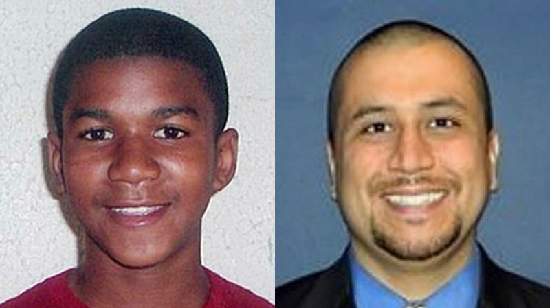 Trayvon Martin, left, and George Zimmerman