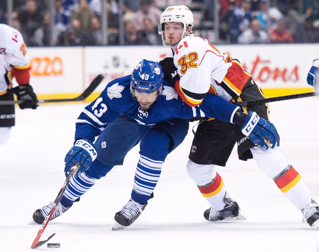 Leafs play Flames