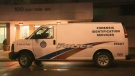 A police vehicle sits outside of an apartment building at 100 High Park Ave. on Tuesday, Dec. 9, 2014. 