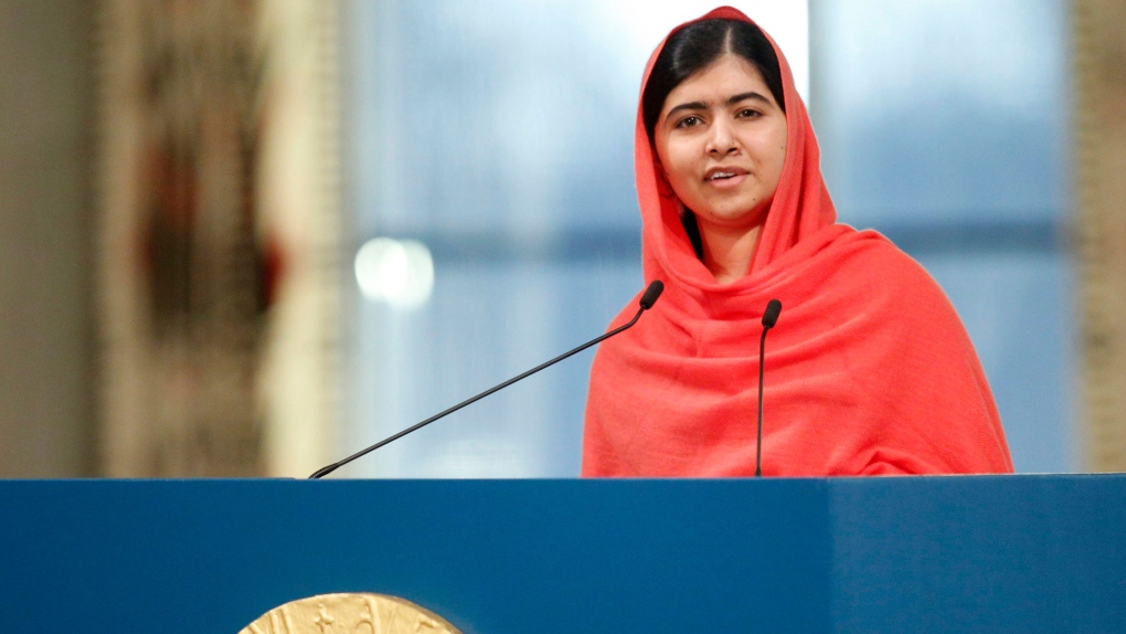 Malala accepts Nobel Peace Prize award