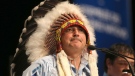 National chief Perry Bellegarde speaks after being elected on the first ballot at the Assembly of First Nations Election in Winnipeg on Wednesday, Dec. 10, 2014. (Trevor Hagan/The Canadian Press)