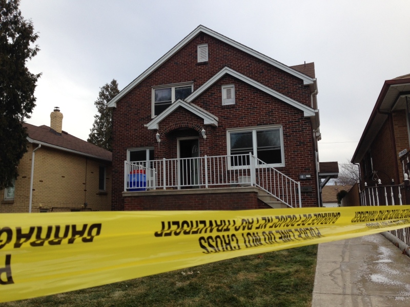 Windsor police are investigating a house fire at 1566 Benjamin Ave. in Windsor, Thursday, Dec. 11, 2014. (Rich Garton / CTV Windsor)