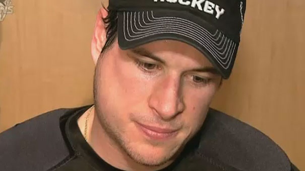 Sidney Crosby is the latest NHL player to have contracted the mumps. The Pittsburgh Penguins star was experiencing visible swelling in his right cheek from the virus on December 12, 2014. (File Photo)