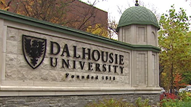 A sign at Dalhousie University in Halifax, Nova Scotia, is seen in this undated file photo.