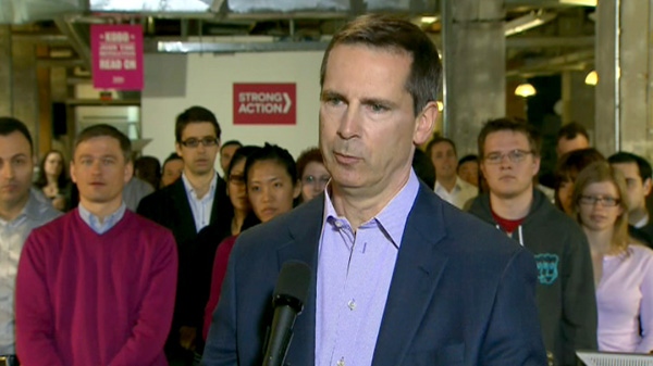 Premier Dalton McGuinty speaks about a possible Bunny Ranch brothel in Ontario, on Tuesday, April 17, 2012.